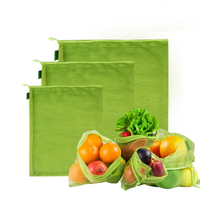 Sacolas de compras de legumes RPET ecologicamente reciclados com certificação LFGB