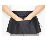 Avental de cintura de design barato, avental de garçom de restaurante, avental meio uniforme para cozinha doméstica