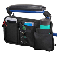 Bolsa de caminhada de alta qualidade com várias bolsas de armazenamento organizador leve para cadeira médica bolsas laterais para cadeira de rodas à prova d'água