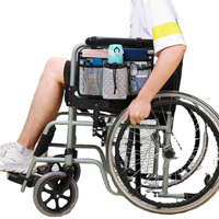 Bolsa de armazenamento ajustável Oxford Walker para cadeira de rodas com porta-copos para idosos