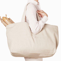 Atacado reutilizável bolsa de mão reutilizável para mercearia feminina dobrável lona grossa sacolas de compras ecologicamente corretas