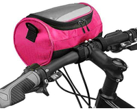 Bolsa ajustável para guidão de bicicleta à prova d'água com moldura triangular para bicicleta