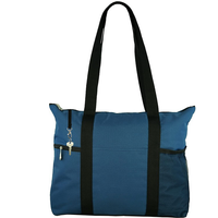 Sacos de compras personalizados de poliéster reutilizáveis ​​de grande capacidade para promoção de atacado com vários bolsos