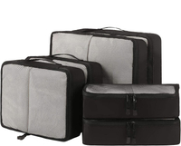 Traveling Custom Logo à prova d'água 6 conjunto de 3 tamanhos embalagem de compressão cubos de armazenamento organizador de bagagem para viagens