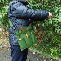 Kit de artesanato de jardim Bolsa de kit de jardim ao ar livre com uma bolsa de ombro e ferramentas de jardim Lona Fanny Pack