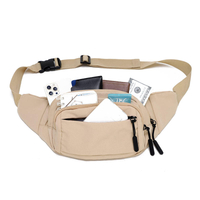 Bolsa de cintura à prova d'água elegante e personalizável por atacado com vários bolsos