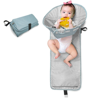 Novo design dobrável bolsa de fraldas trocador de fraldas trocador de bebê almofada de viagem bolsa de fraldas