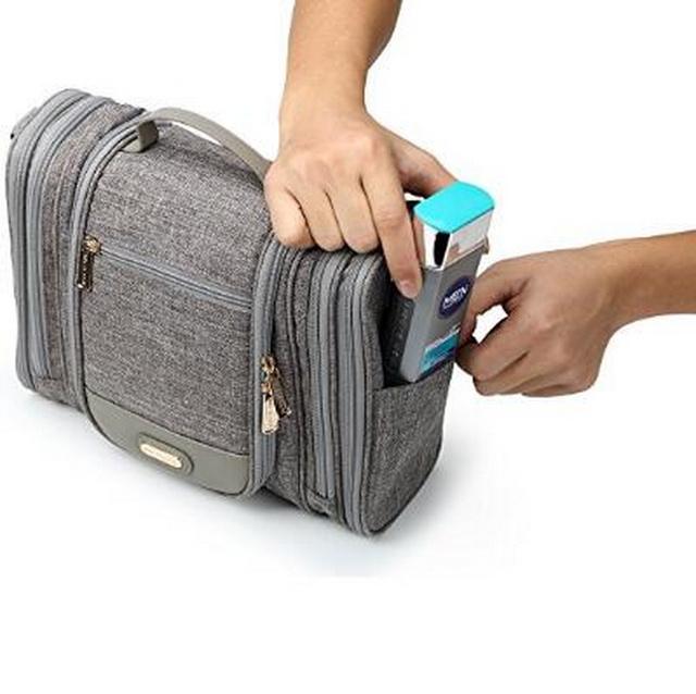 Bolsa de higiene pessoal de viagem à prova d'água para pendurar de marca Wellpromotion para mulheres