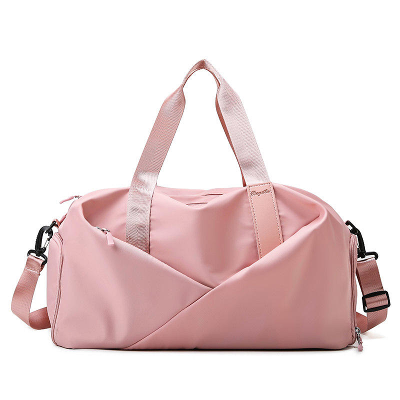Bolsa de ginástica feminina rosa com logotipo personalizado à prova d'água Moda mochila bolsa bolsa bagagem mochila bolsa de viagem