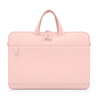 Bolsa de negócios escolar rosa macia para mulheres e meninas, bolsa carteiro para computador, bolsa para laptop para viajar