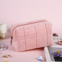 Bolsa de maquiagem à prova d'água personalizada com zíper bolsa cosmética portátil para mulheres e meninas