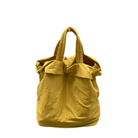 Sacola de lona de algodão orgânico reciclável estampada personalizada Sacola de compras reutilizável estilo coreano Bolsas de ombro