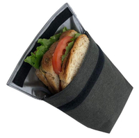 Nova promoção de design de tecido reciclado reutilizável almoço térmica ecologicamente correta bolsa térmica com impressão personalizada sacolas de piquenique para crianças