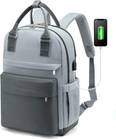 Vários compartimentos de alta qualidade nylon carregamento USB homens logotipo personalizado mochila mochila para trabalho escola mochila de viagem