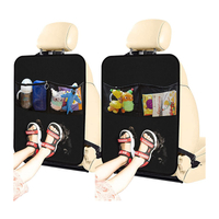 Protetor de assento de carro Kick Mats pacote com 2 protetores de assento de carro para banco traseiro de carro com bolsos organizadores Kick Mat protetor de assento traseiro