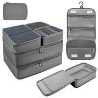Viagem portátil de alta qualidade à prova d'água durável conjunto de 8 peças organizador de bagagem cubos de embalagem