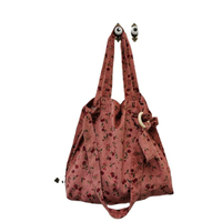 Wellpromotion Sacolas de compras bordadas personalizadas para bolsas femininas de grife bolsa aberta oversize bolsa de veludo cotelê barata por atacado
