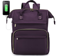 Mochila para laptop para mulheres bolsas de viagem da moda bolsa de computador de negócios bolsa de trabalho com porta USB