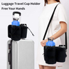 4 em 1 Bagagem Térmica Suporte para Copo de Viagem com Alça de Ombro Isolada Caixa de Bebidas de Viagem Livre Sua Mão Oem Aceitável