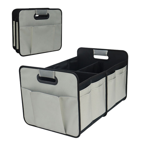 Organizador de porta-malas de carro resistente organizador traseiro para banco de carro caixa de armazenamento de carga organizador de porta-malas dobrável