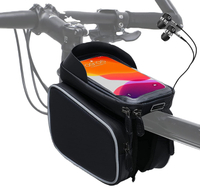 Bolsa frontal para telefone de bicicleta - Tubo superior de bicicleta à prova d'água para montagem em pacote de telefone para ciclismo Capa para telefone
