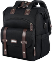 Mochila de porta de carregamento USB grande de 15,6 polegadas resistente à água para enfermeira mochila para laptop feminina RFID antifurto mochila de trabalho