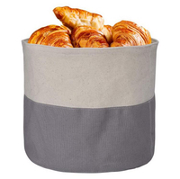 Suporte de saco de pão de algodão redondo reutilizável personalizado durável eco reciclável cesta de pão cesta de armazenamento para pão